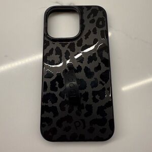 Loopy Brand Leopard  Print Phone Case - Black for IPhone 14 Pro Max
